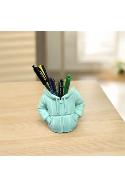 EyER Shoping 3D настолен държач за моливи, ментово зелен