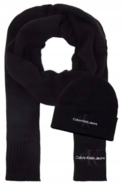 Calvin Klein GIFT BEANNIE AND SCARF ATKI BERE SETİ ZW0ZW02660