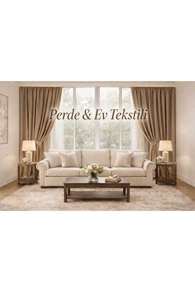 DEVRİM OLİVYA TEKSTİL Бежевий (кава з молоком) затемнення Blacktout Одностулк...