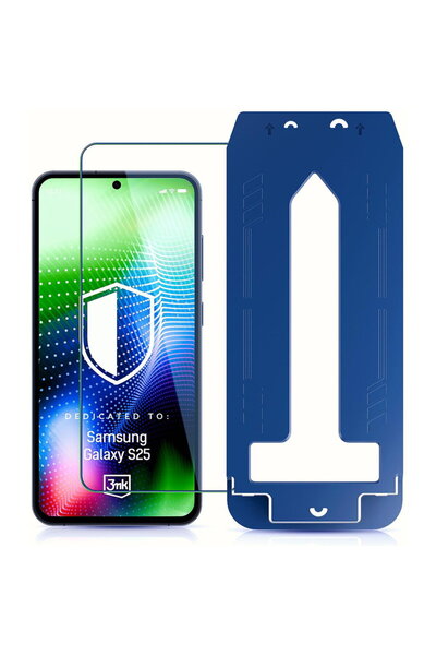 3MK Protector de ecran pentru Samsung Galaxy S25 - Hardy Ultra Glass - Negru