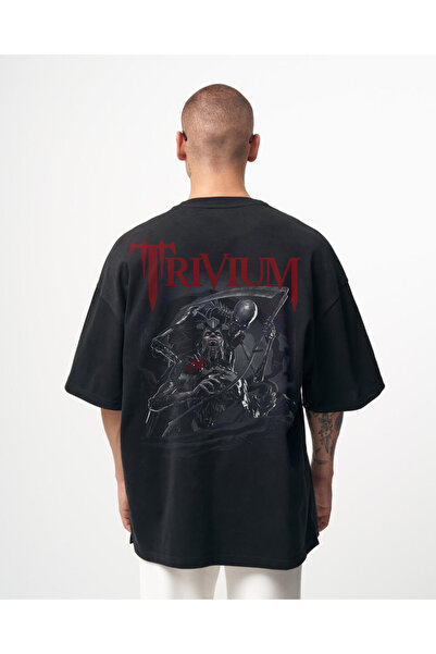 Kartier Tricou Negru Oversize Agony