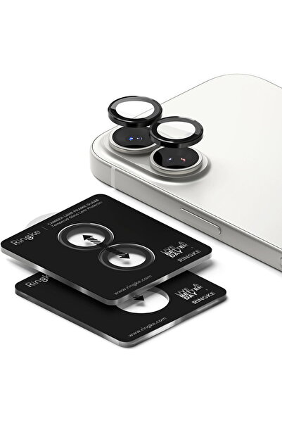 Ringke Folie Camera pentru iPhone 17 - Camera Lens Frame Glass - Black