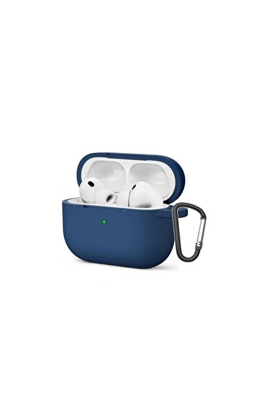 Gpack Airpods Pro 3 uyumlu Kılıf Mat Kancalı Silikon SF13 Lacivert