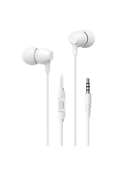 Usams US-SJ594 Headphones, Jack 3.5 mm, White