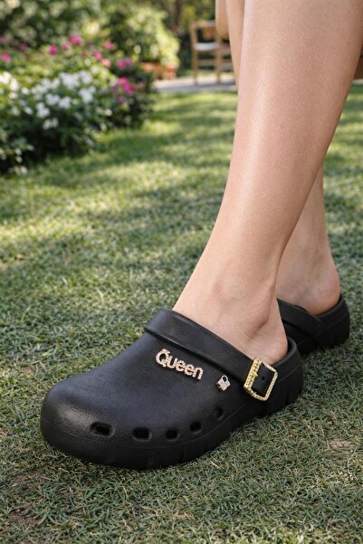 MODAONN Papuci Sabo perforați și confortabili pentru femei – cu curea cu cata...