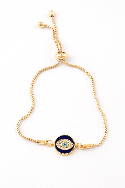 Sortie Aksesuar سوار قابل للتعديل بحجر الزركون على شكل عين وحجر النازار بونجو...