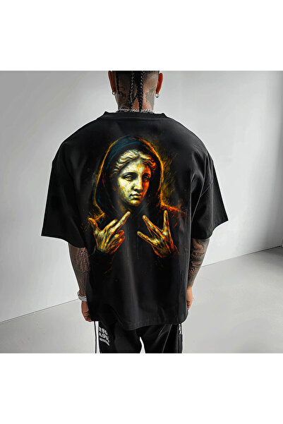 Kartier Tricou Negru Oversize West Coast