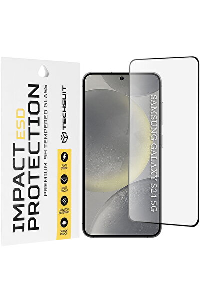Techsuit Screen Protector for Samsung Galaxy S24 - ESD Glass - Black