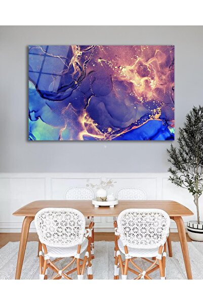 idealizbiz Pictură abstractă pe sticlă, modernă, pentru acasă, birou, salon, ...