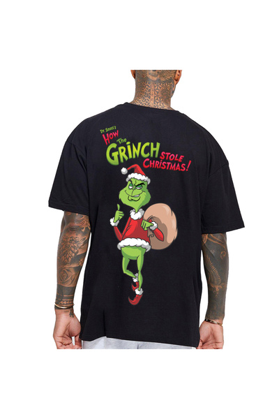 Kartier Tricou Negru Oversize The Grinch