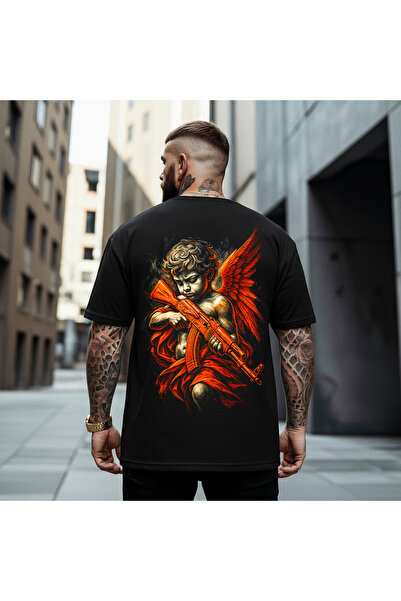 Kartier Tricou Negru Oversize When Arrows Do Not Work