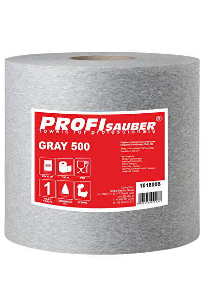 PROFI SAUBER Gray Nonwoven Industrial Cleaning Cloth