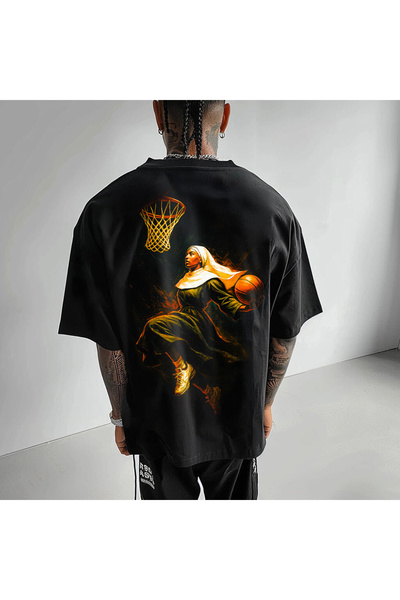 Kartier Tricou Negru Oversize Holy Dunk