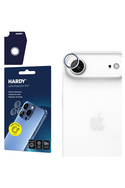 3MK Folie pentru iPhone 17 Air - Hardy Lens Protection Pro - Argintiu