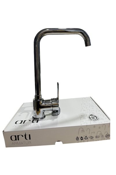 Veka Artı Armatur Mutfak Bataryasi Krom Kaplamali Pirinc Govde Tek Kollu Evye...