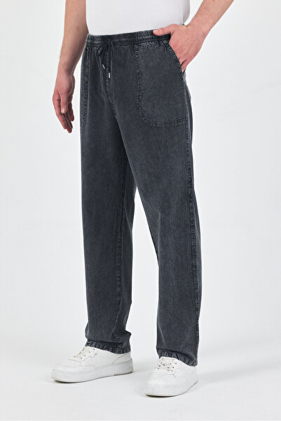 bilqasmi Men's Relaxed Fit Linen Pants Elastic Waist Summer Pajama Pants 5 Co...