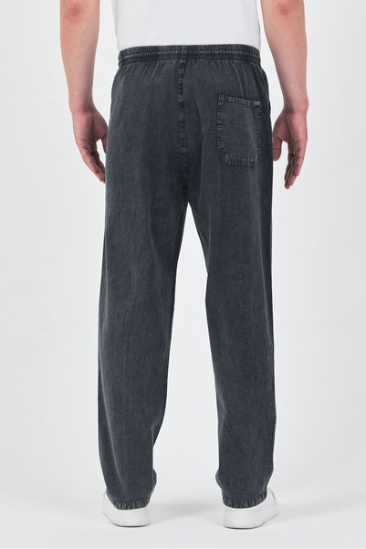 bilqasmi Men's Relaxed Fit Linen Pants Elastic Waist Summer Pajama Pants 5 Colors