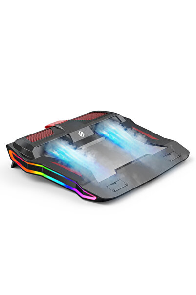 XTRIKE ME RGB Işıklı Gaming Laptop Soğutucu - Çift Fanlı Yüksek Performanslı ...