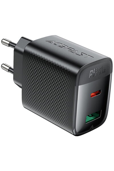 Acefast Încărcare rapidă Type-C 3A 45W Negru