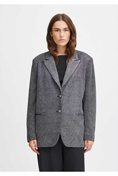 ICHI Glitter Silver Jacket