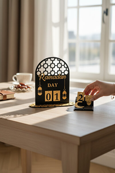 KUKO DESIGN Ramazan Gün Sayacı Masaüstü Dekoratif Ramazan Takvimi – Dekoratif...