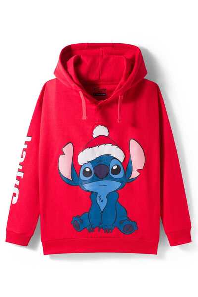 Pine Kids Disney سويت شيرت بغطاء رأس وأكمام طويلة من قماش تيري المحبوك، مزين ...