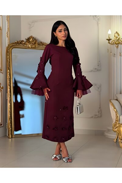 MEUON Soft burgundy dress