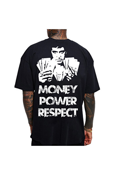 Kartier Tricou Negru Oversize Money Power Respect