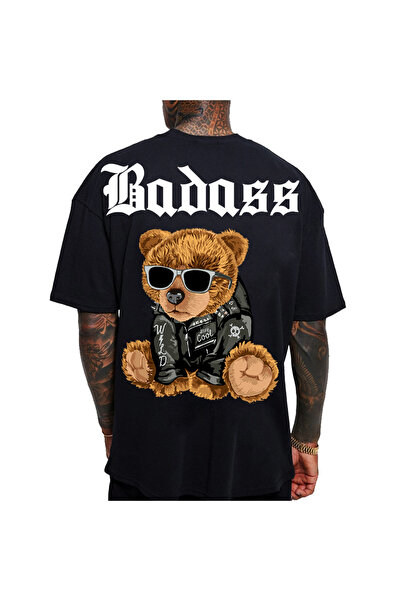 Kartier Tricou Negru Oversize Badass