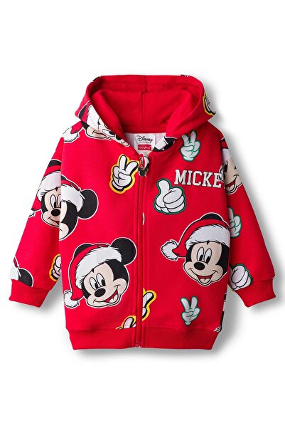 Babyhug Disney 100% Cotton Drop Shoulder Front Open Hooded Full Sleeve Sweatj...
