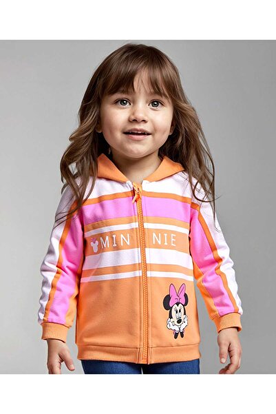 Babyhug Disney سترة رياضية محبوكة بأكمام طويلة، بتصميم ميني ماوس من الأمام وا...