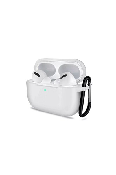 Gpack Airpods Pro 3 uyumlu Kılıf Mat Kancalı Silikon SF13 Beyaz