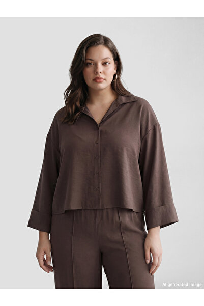 LC Waikiki Rmz Gi̇yi̇m Farkiyla Loose Fit Women's Shirt