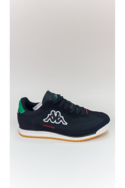 Kappa Erkek Günlük Spor Sneaker Kauçuk Taban Bağcıklı Rahat ve Dayanıklı Siya...
