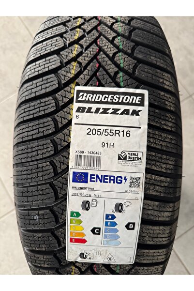 Bridgestone / 205/55R16 (BLIZZAK 6) 2025 KIŞ LASTİĞİ