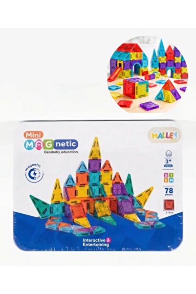 synshop Minecraft Tarzı Manyetik Mıknatıslı Yapı Blok Küp Blok 78 Parça STEM ...