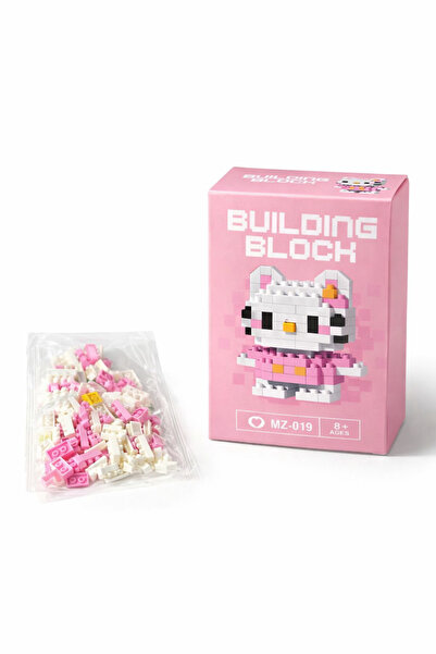 VerdeHome Bricks, Hello Kitty Mini Blok Yapım Seti ( 110 Parça ) Koleksiyonlu...