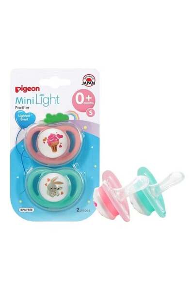 Pigeon Minilight Pacifier Twin Assorted