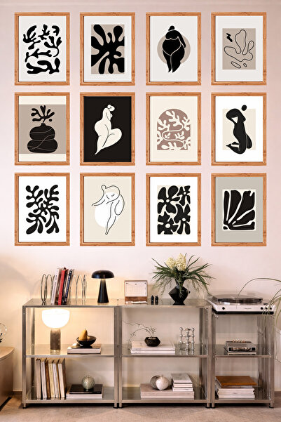 UNT 12-Frame Look Kitchen |   Modern |   Retro Wall Poster Painting Set – 15X...