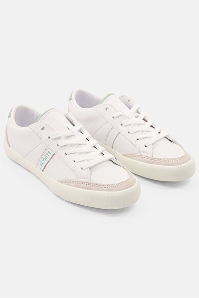 Lacoste Women Coupole 0121 Lace Up Casual Shoes, White Combo