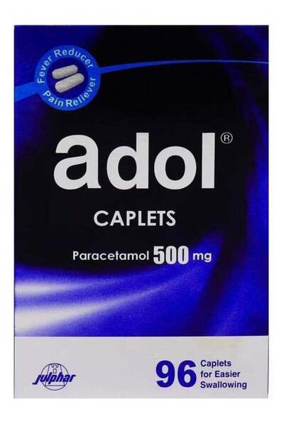 Adol تسكين سريع للألم ٥٠٠ ملغ - ٩٦ قرصًا