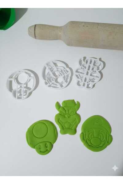 Ceresshop مجموعة قواطع الكوكيز بتصميم سوبر ماريو - قالب كوكيز ممتع مع 3 أشكال