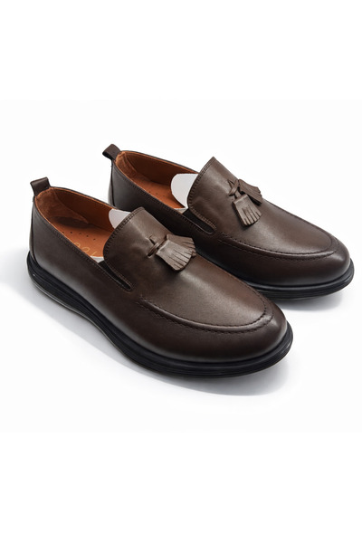 Deoder Brown Men's Daily Casual Shoes |   Inner and Outer Leather • Imported ...
