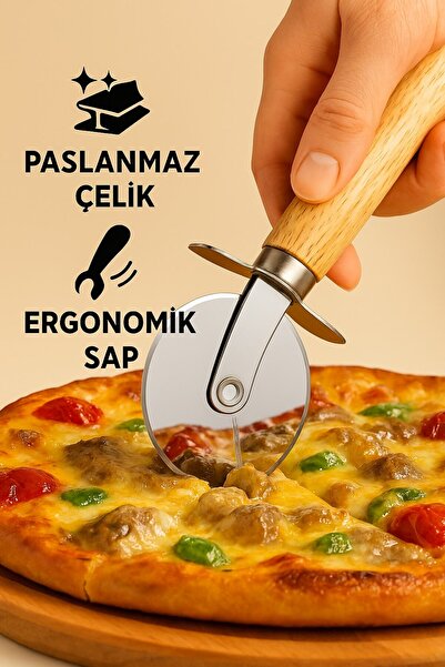 JASPER Jpr-10967 قطاعة العجين بمقبض من خشب الأكاسيا