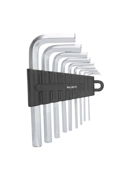dalimag Set of 9 Hexagonal Wrenches with Flat Head