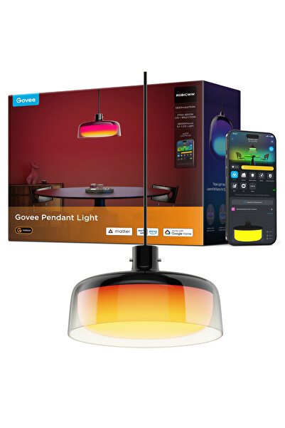 Govee RGBICWW Sarkıt Avize Akıllı Aydınlatma Siyah - H60C13F1