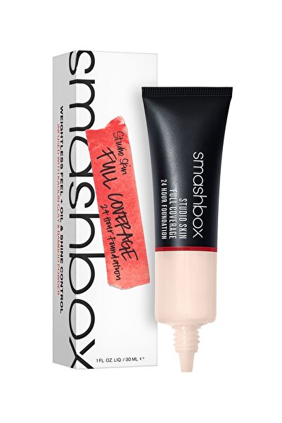 Smashbox Studio Skin, acoperire înaltă, fond de ten lichid, 1, subton deschis...