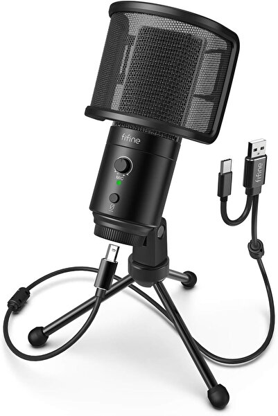 Fifine K683A Unidirectional USB Desktop PC Microphone