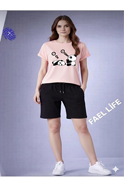 FAEL LİFE ΣΕΤ ΜΠΛΟΥΖΑΚΙ ΚΑΙ ΣΟΡΤΣ ΓΙΑ ΚΟΡΙΤΣΙΑ/ΑΓΟΡΙΑ ΜΕ ΣΤΑΜΠΑ TENBEL PANDA