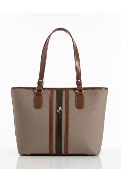 Çanta Trend Miami Polo Club Mink Large Size Handbag